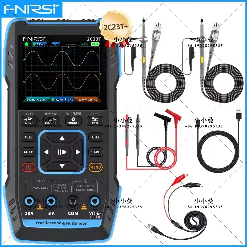 Fnirsi Digital Oscilloscope Handheld - FNIRSI 2C23T10MHz, 2C53T 50MHz Handheld Digital