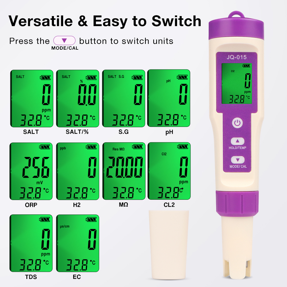 10 In 1 Water Quality Tester C - Ph Meter Digital Water Tester 评论和价格