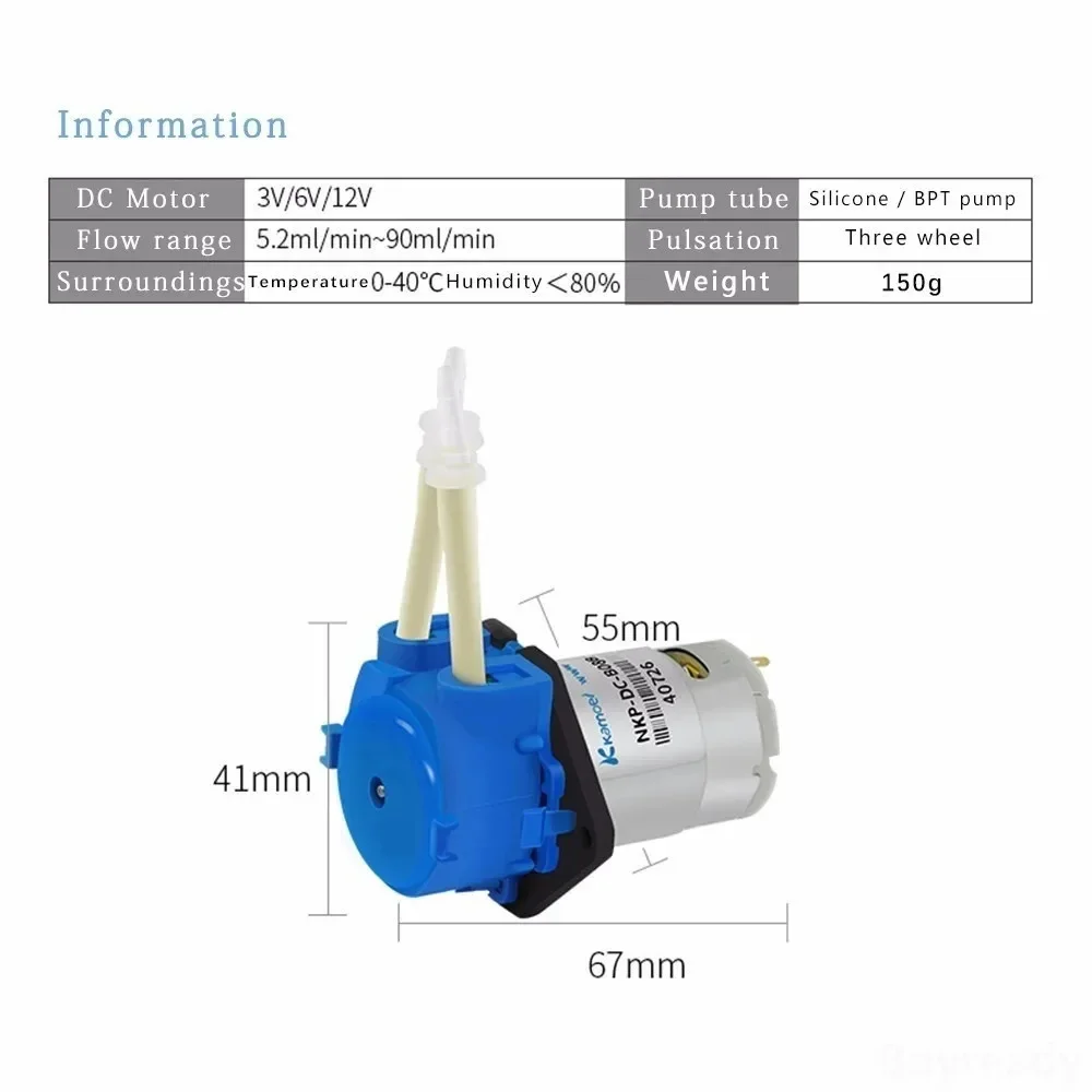 DC 12V 24V Dosing Pump Perista - Mini Peristaltic Pump 12V 评论和价格